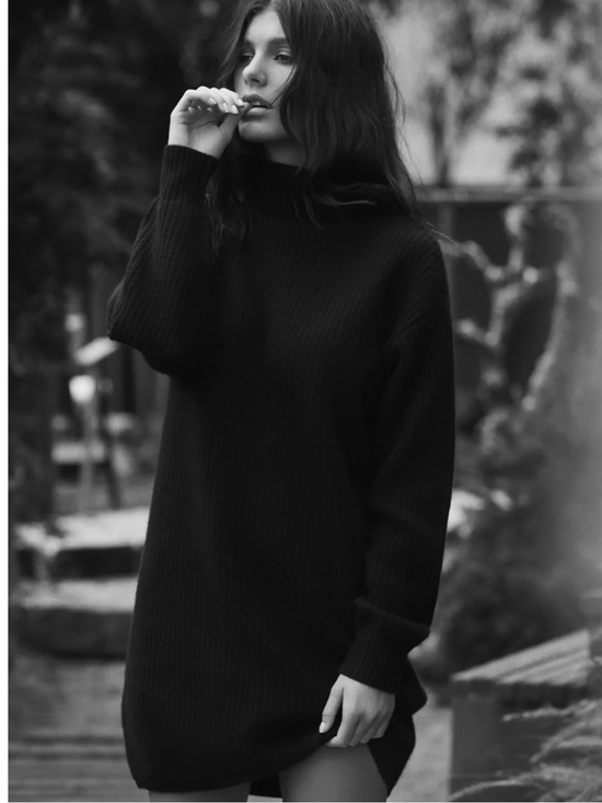 NakedCashmere Dresses & Skirts - NakedCashmere X Camila Morrone 100% cashmere women L ribbed tunic/ dress